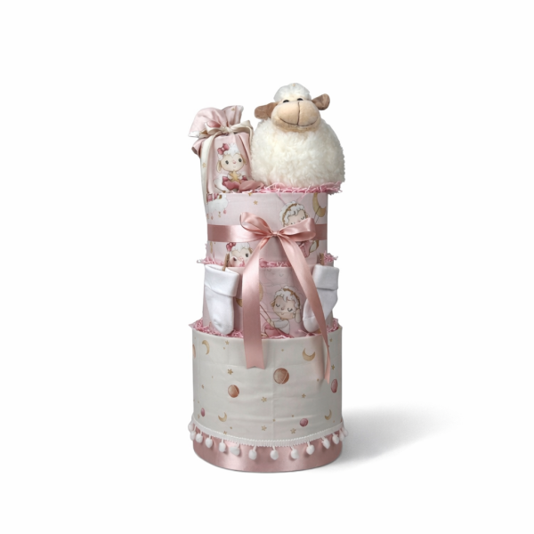 3 Όροφο Diaper Cake – Sheep