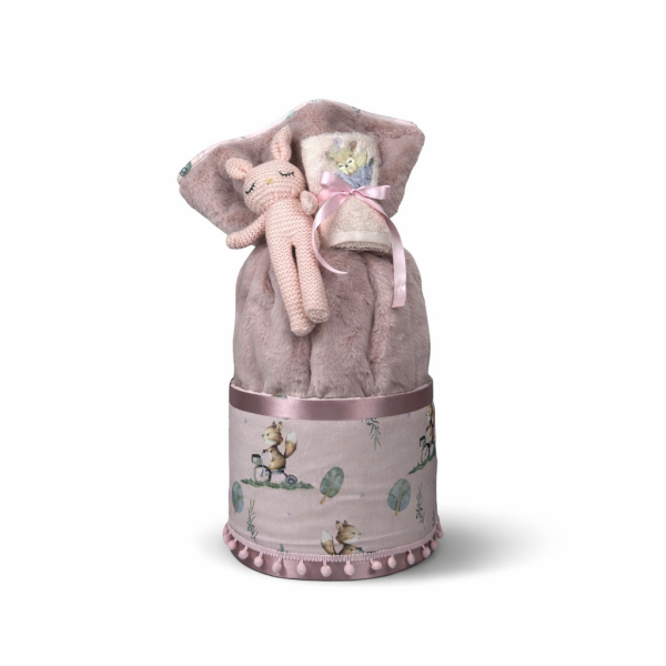 2 Όροφο Diaper Cake - Foxy Rose !