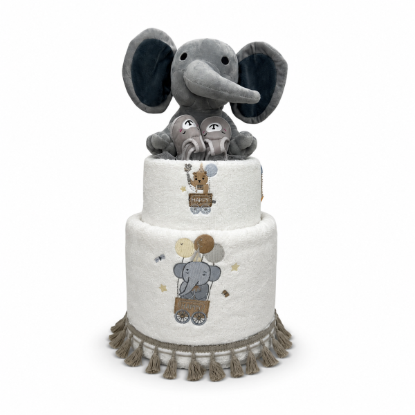 2Όροφο Diaper Cake - Magic Elephant!