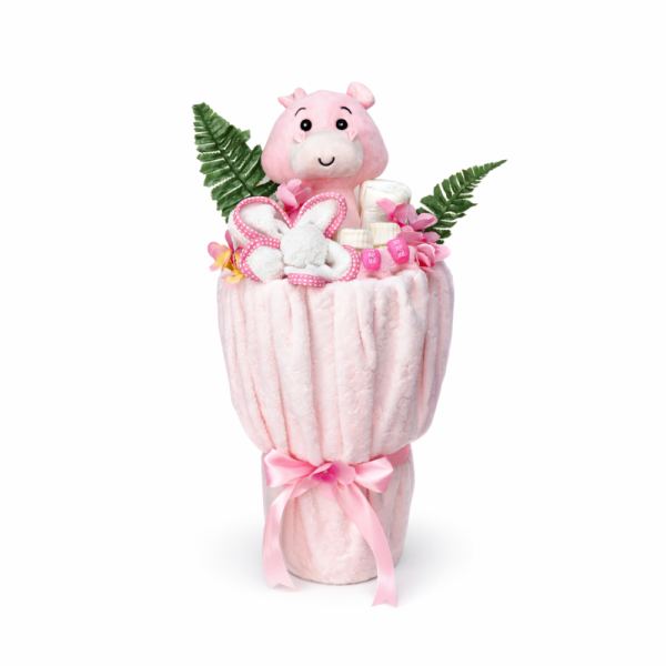 Ανθοδέσμη για Μωρό - Hippo Pink !